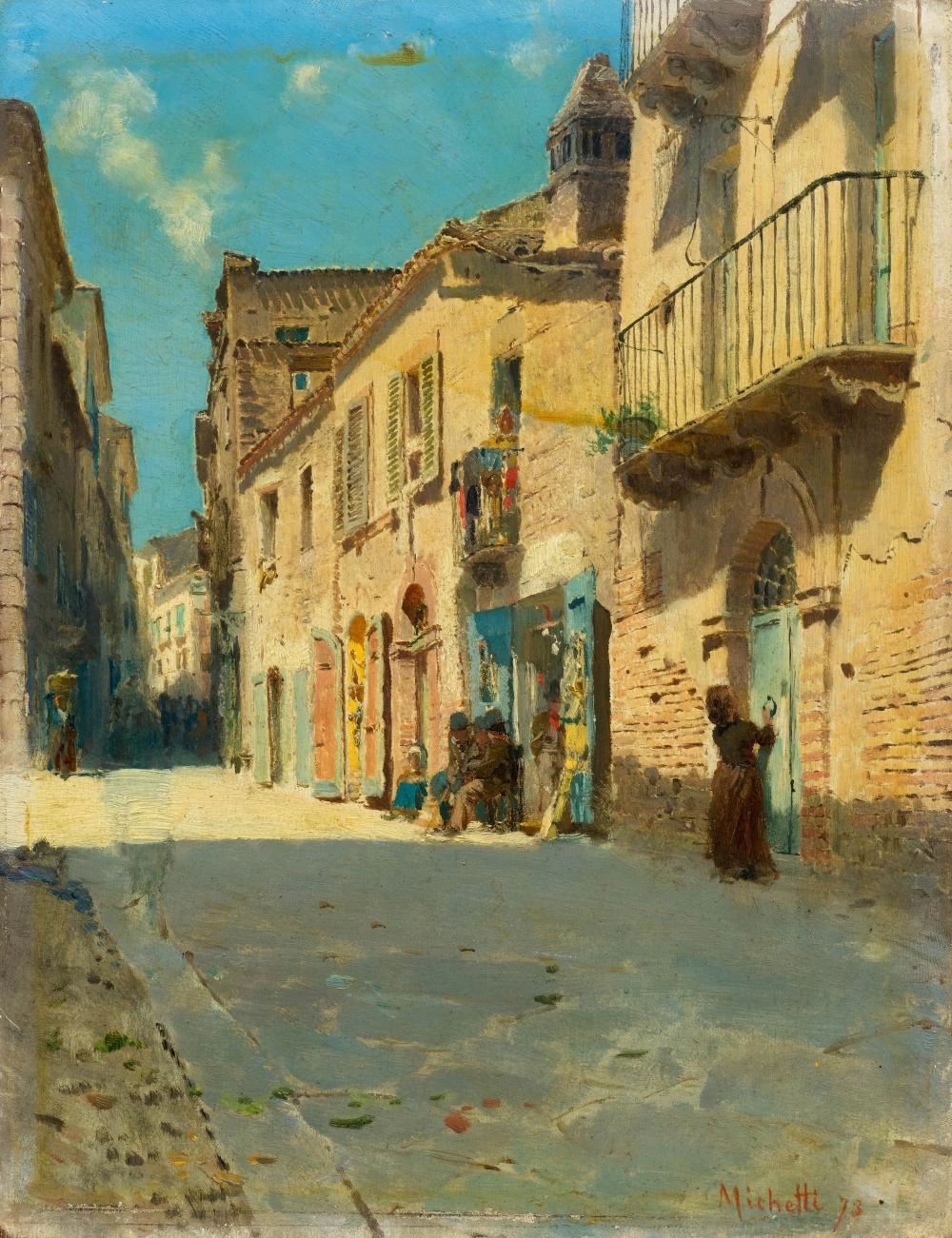 Francesco Paolo Michetti - 188, Scena di strada italiana